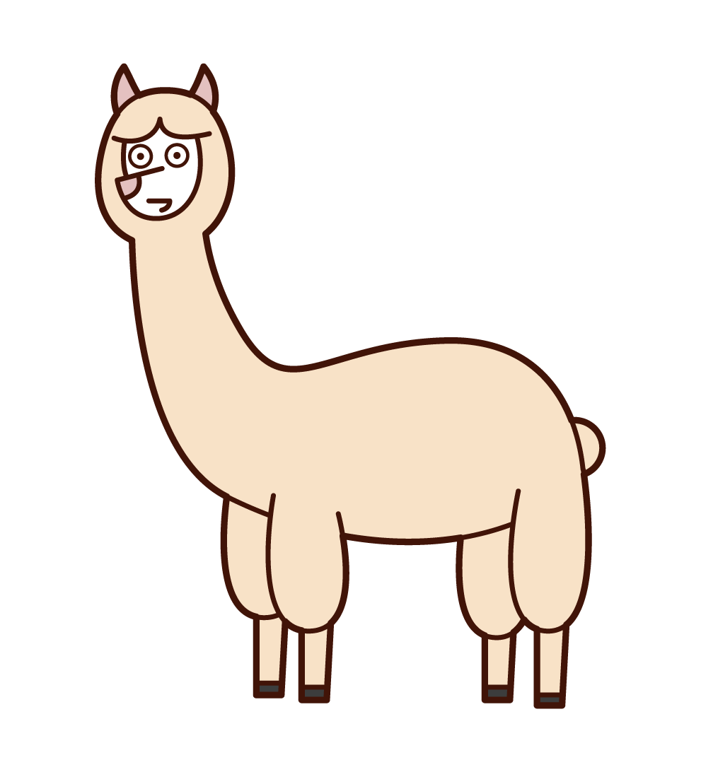 Illustration Of Alpaca フリーイラスト素材 Kukukeke ククケケ