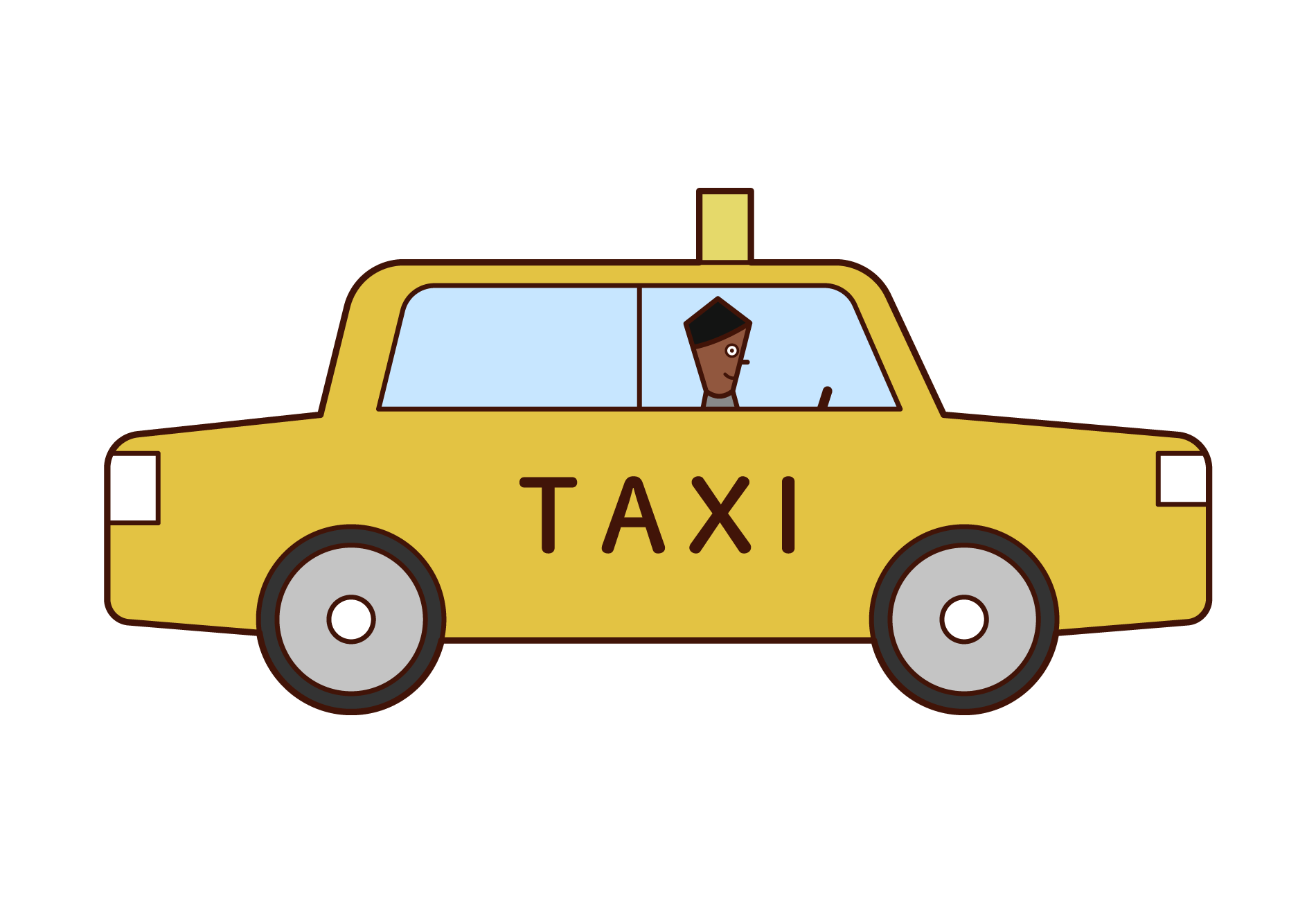 計程車插圖