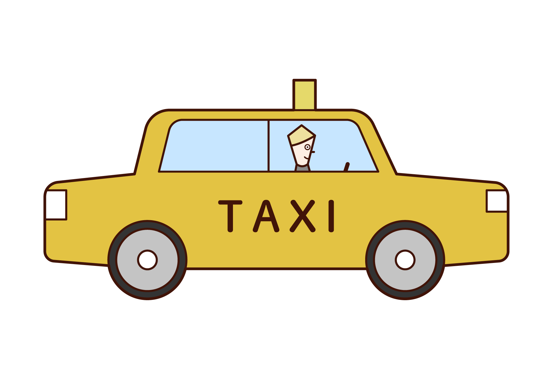 計程車插圖