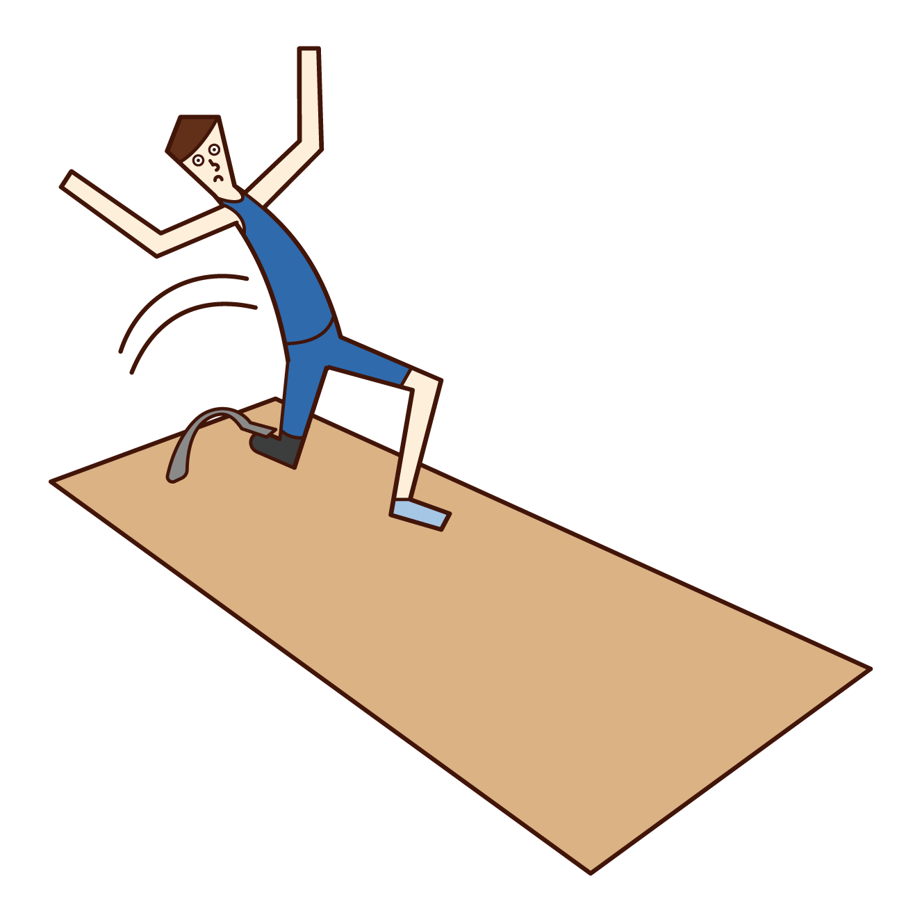 義足を付けた走り幅跳びの選手 男性 のイラスト フリーイラスト素材 Kukukeke ククケケ