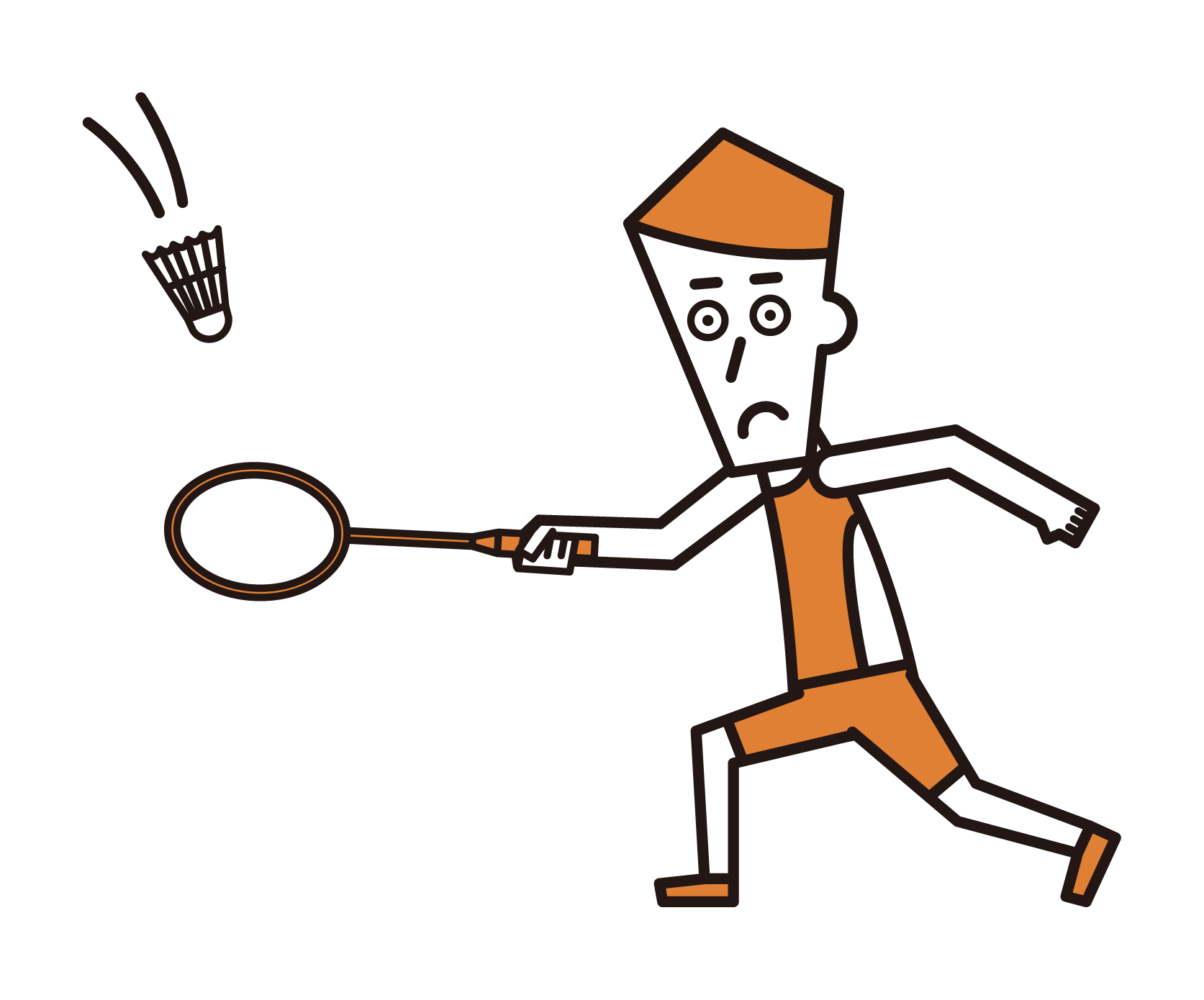 Badminton (Male) Illustration