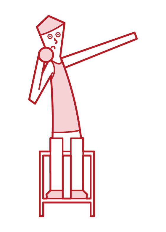 殘奧會槍投擲運動員（男子）的插圖