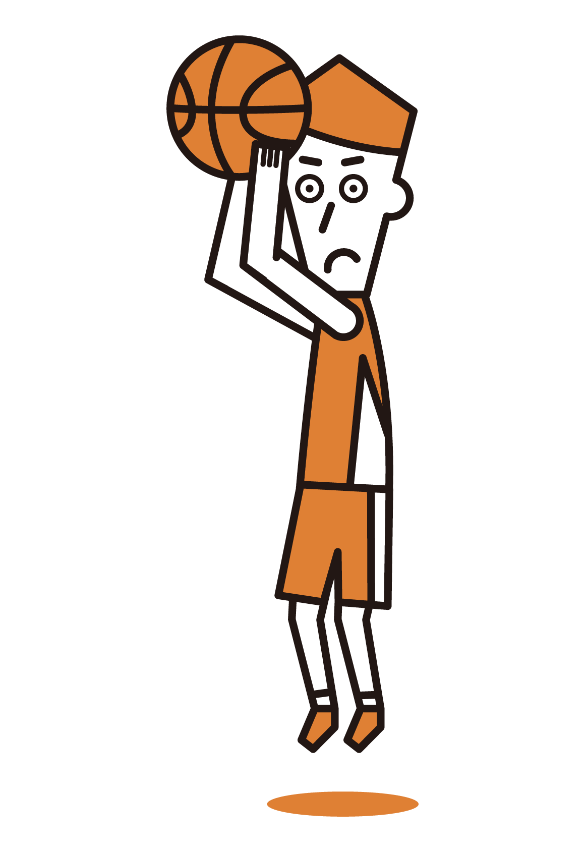 籃球運動員（男）的插圖