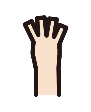 Illustration of a hand making a hand gesture of a gun