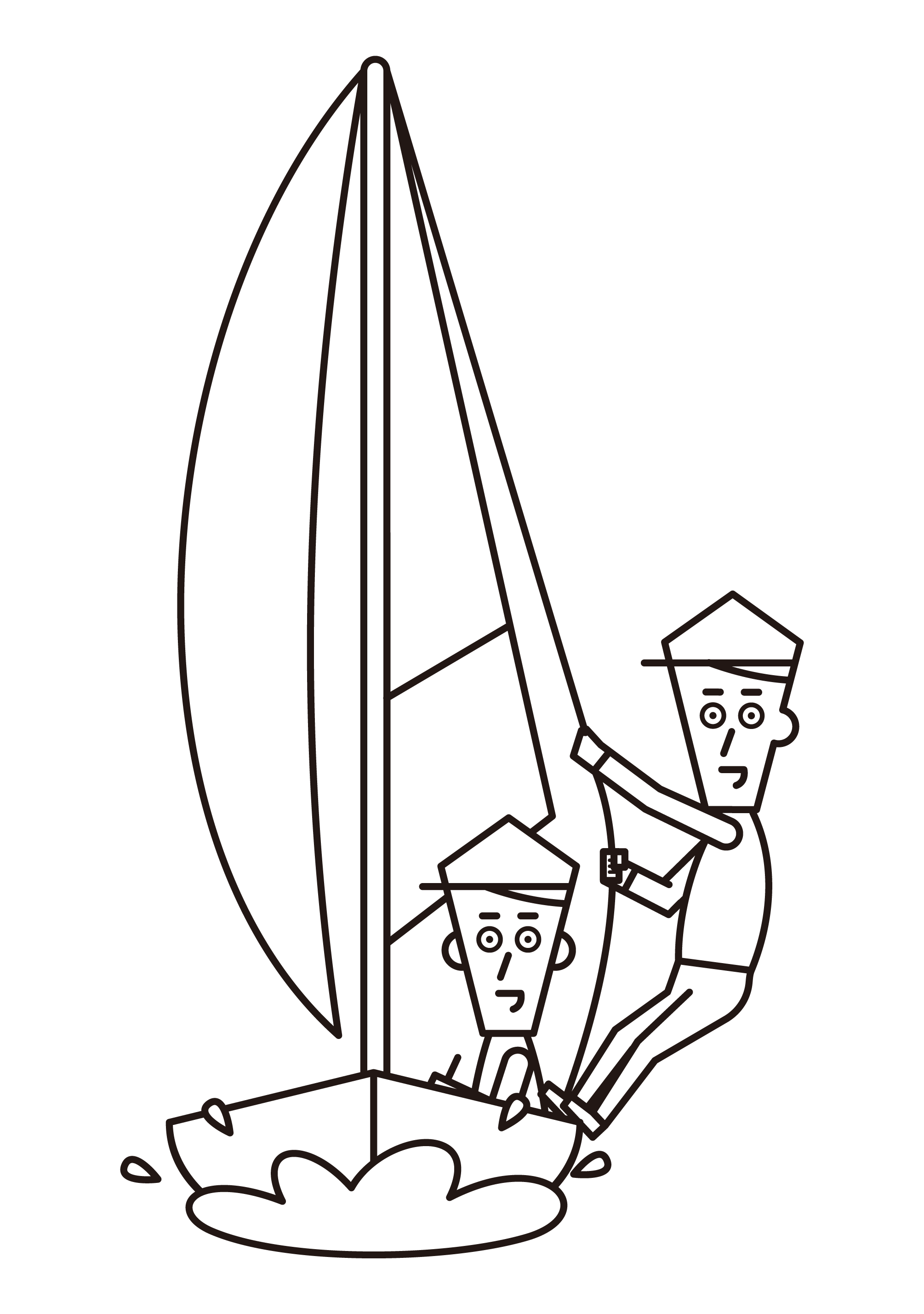 항해 선수 (남성)의 그림