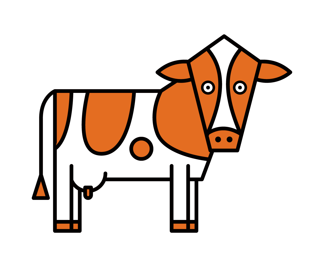 Illustration of a dairy cow