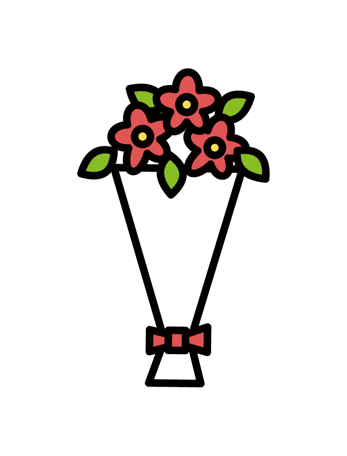 Illustration of a small bouquet