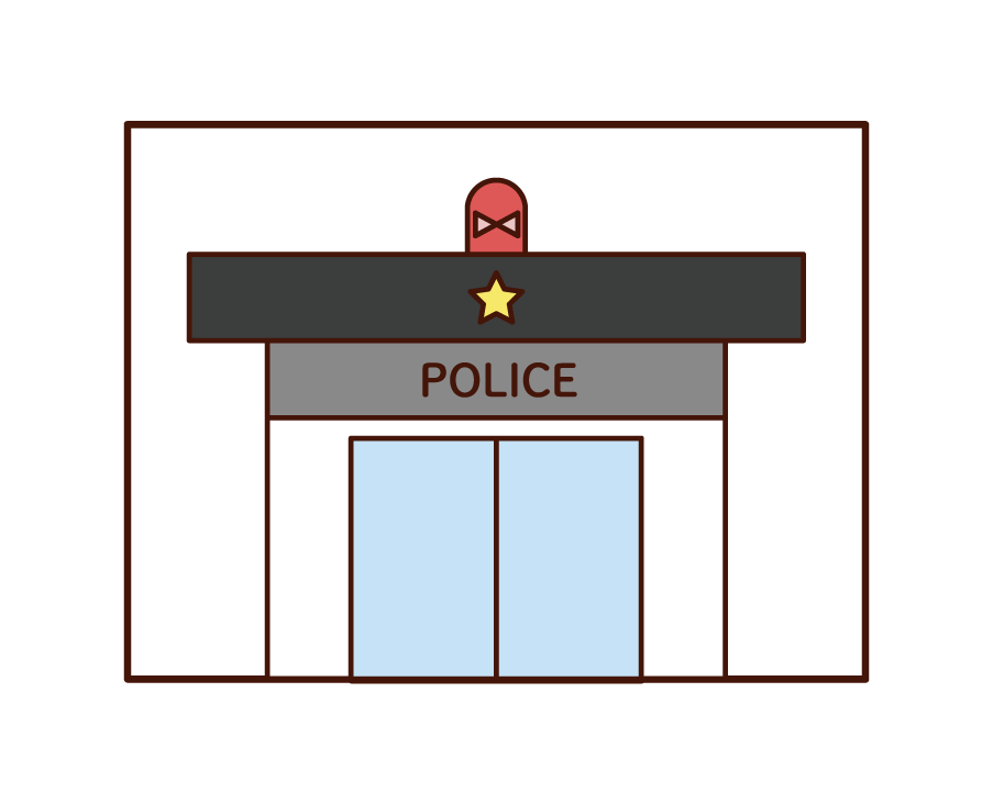 Illustration of a police box