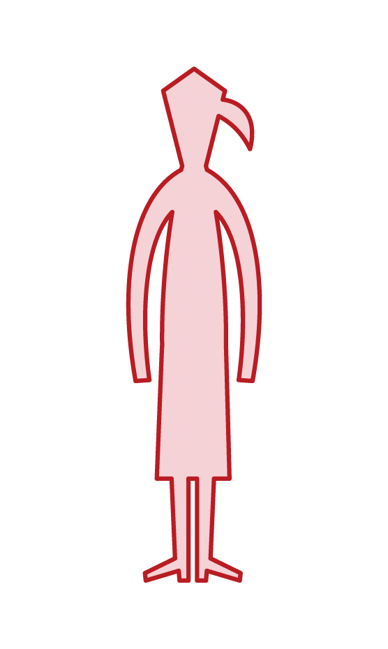 一個人的剪影（男人和女人）的插圖
