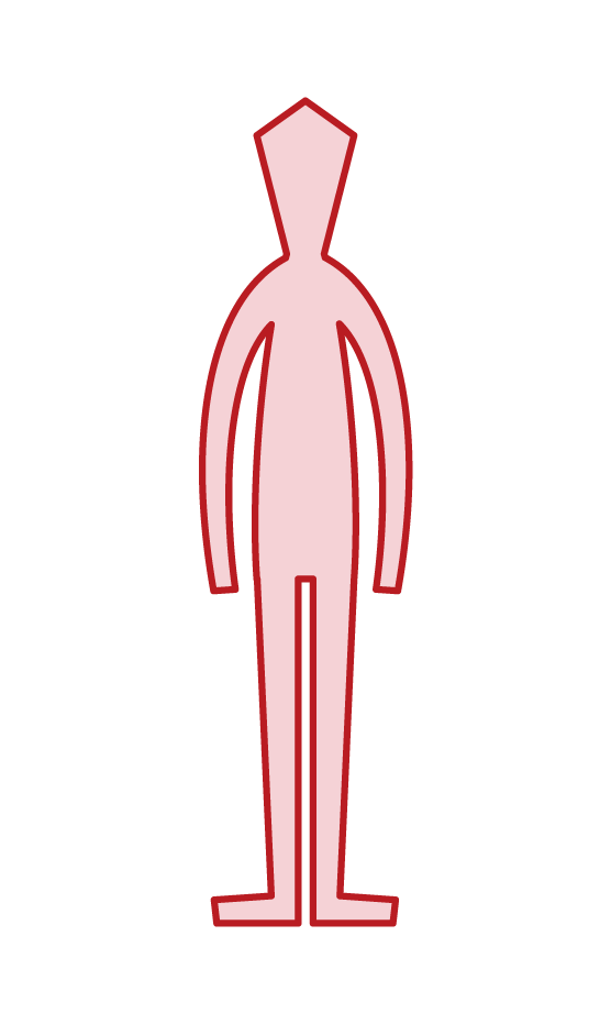 Illustration of a man's silhouette (man and woman)