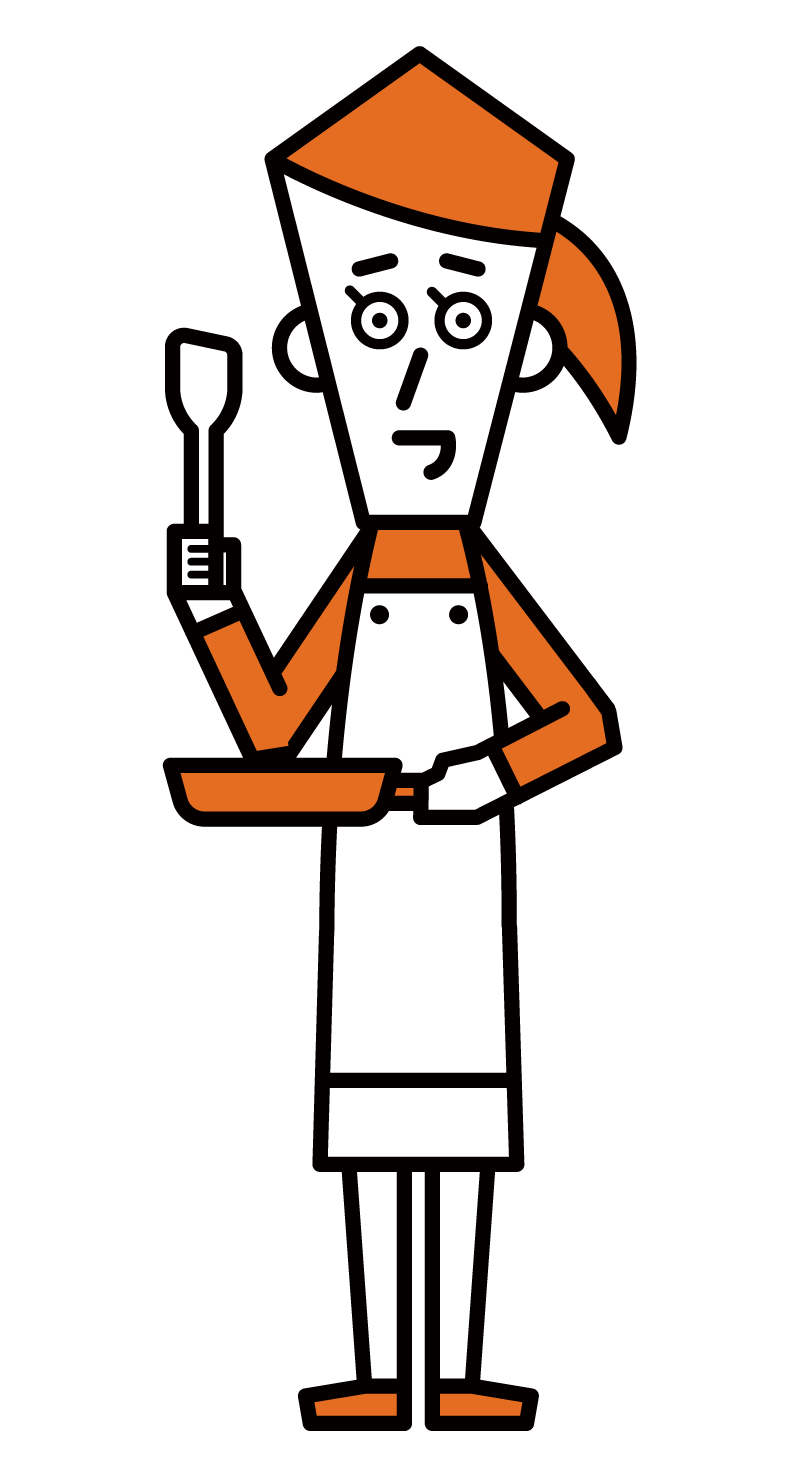 Illustration of food coordinator (female)