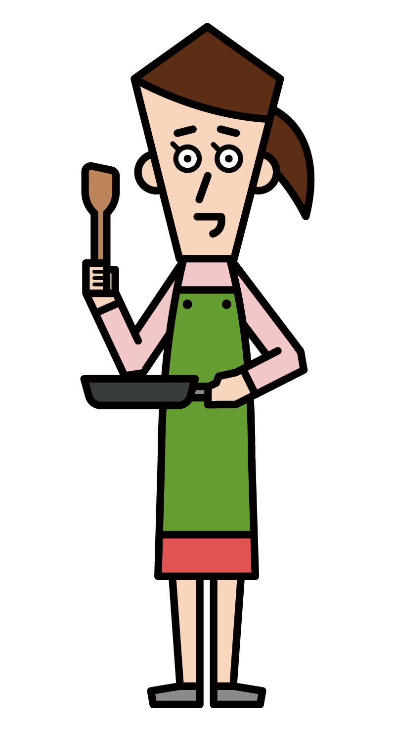 Illustration of food coordinator (female)