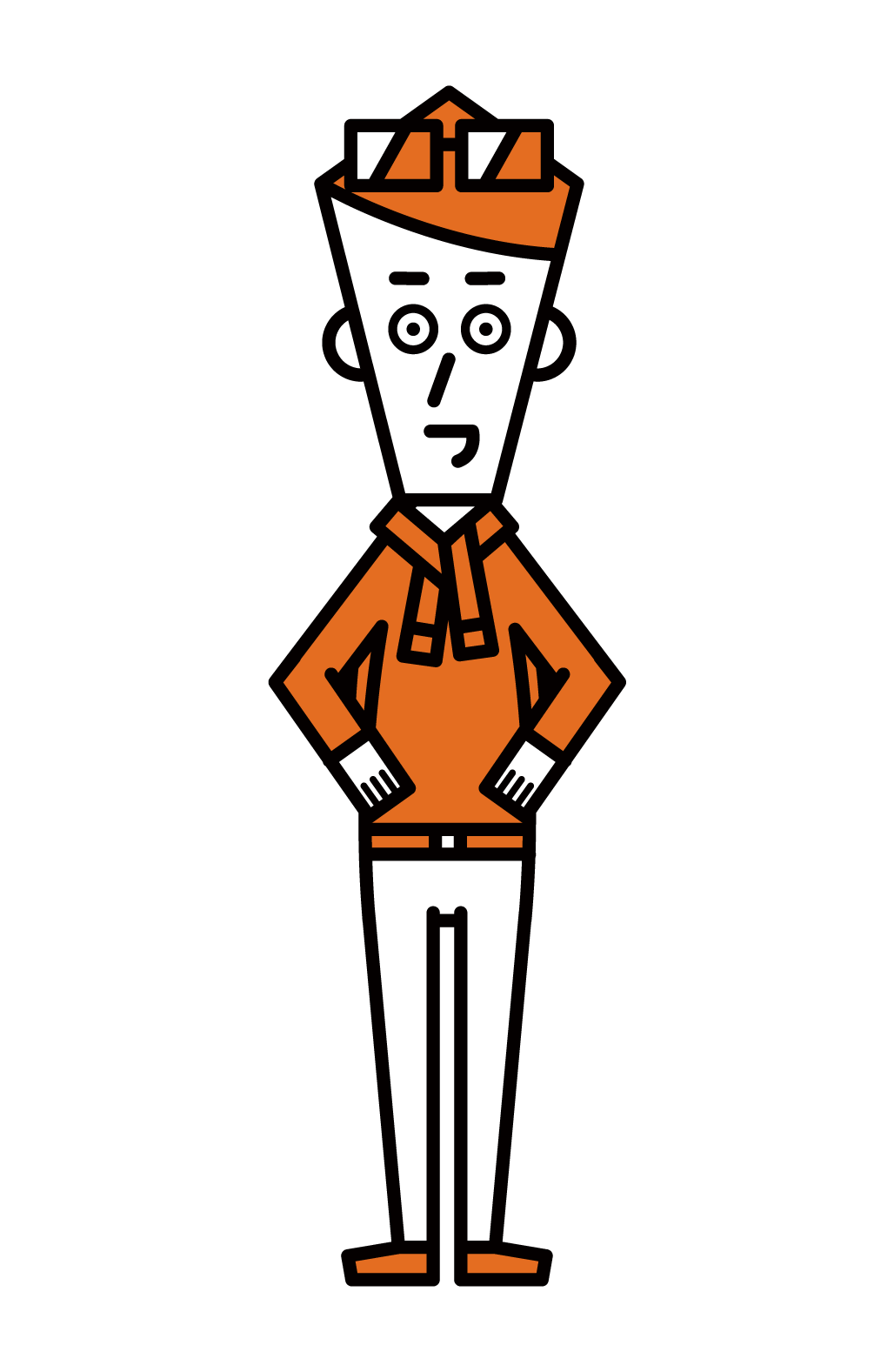 Illustration of a TV producer (male)
