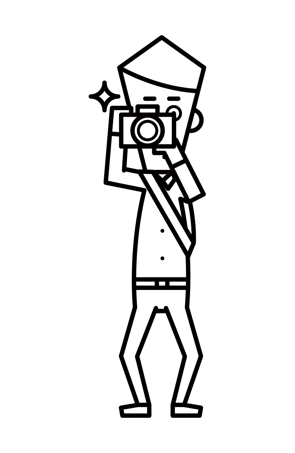 Illustration of a photographer (male)