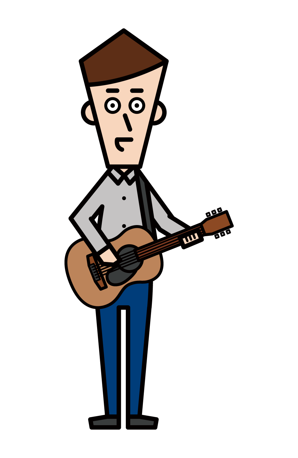 Illustration of a singer-songwriter (male)