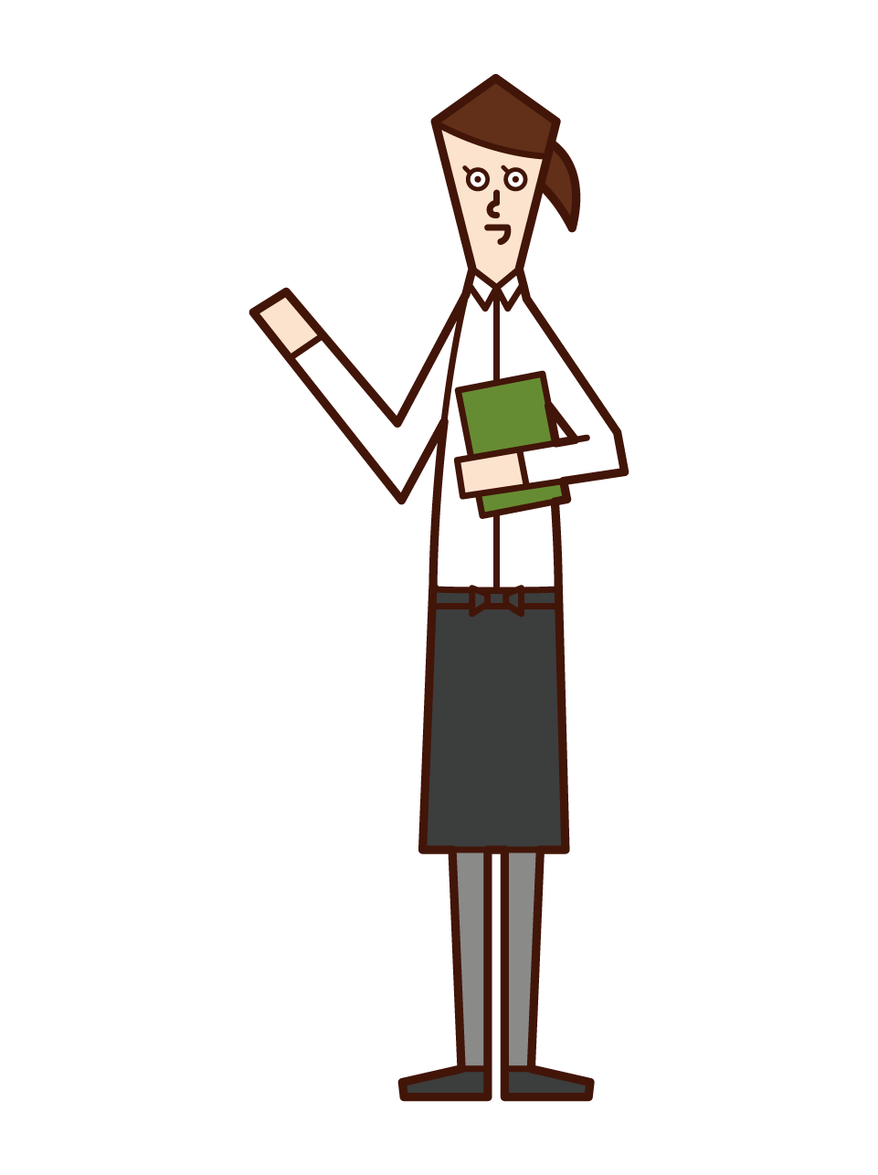 Illustration of Hall Staff Waitress (woman)