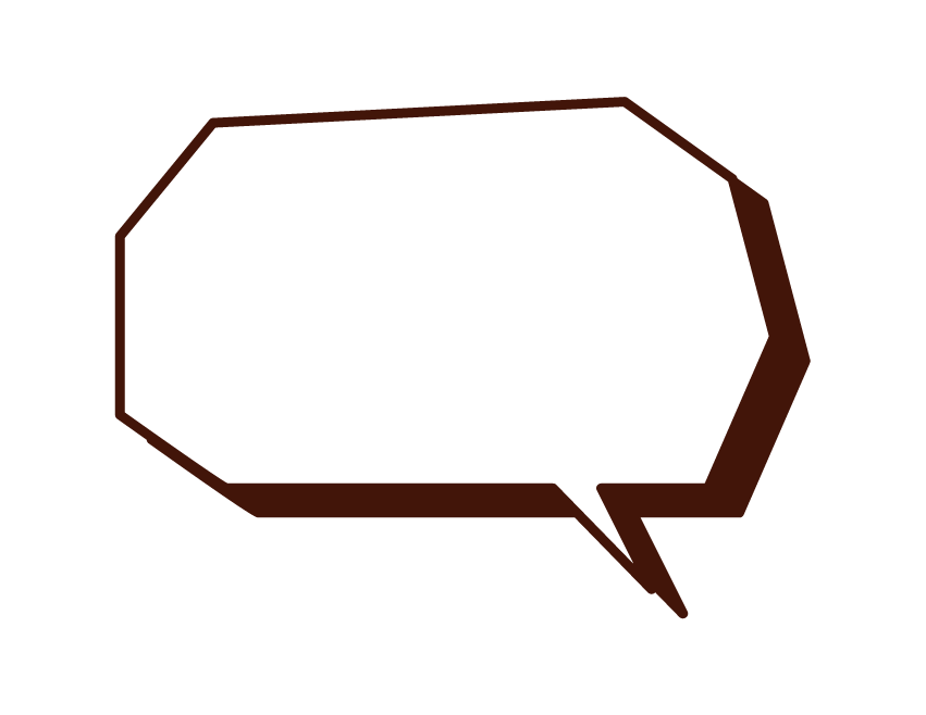 Illustration of a normal speech balloon