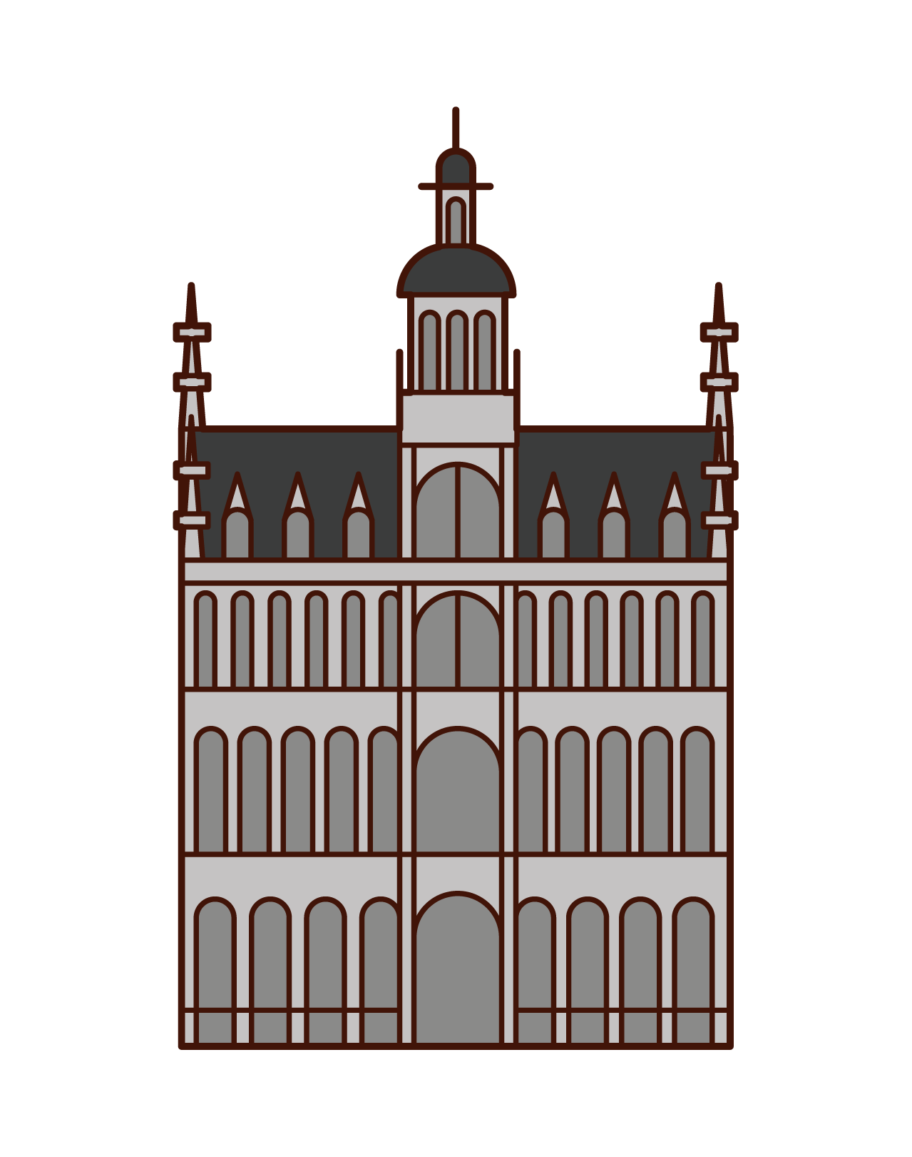 Illustration of King Grand Place's House