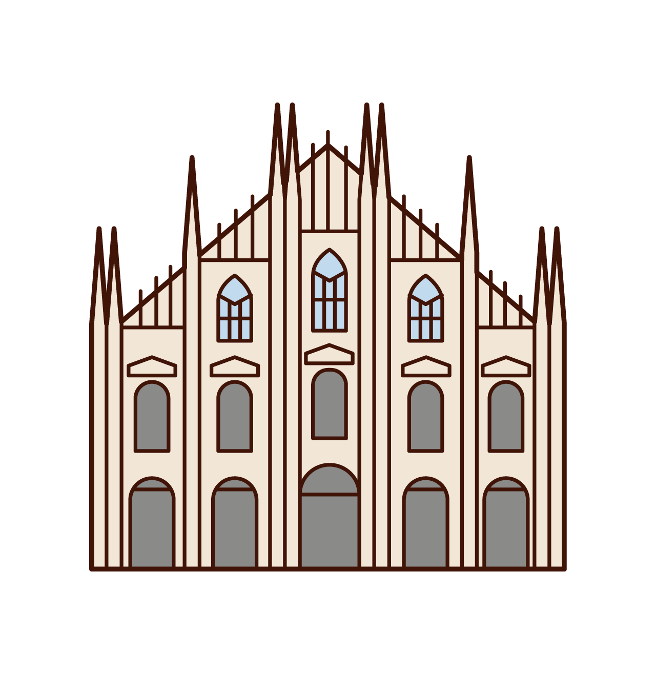 Illustration of Milan Cathedral