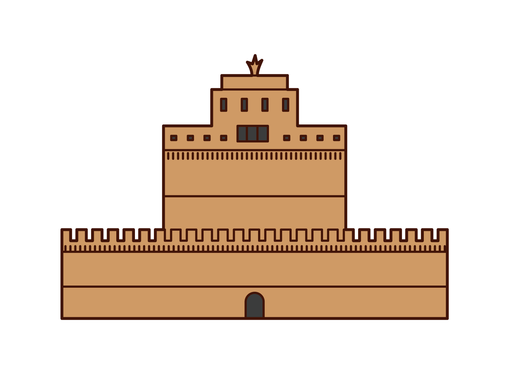 Illustration of Sant'Angelo Castle