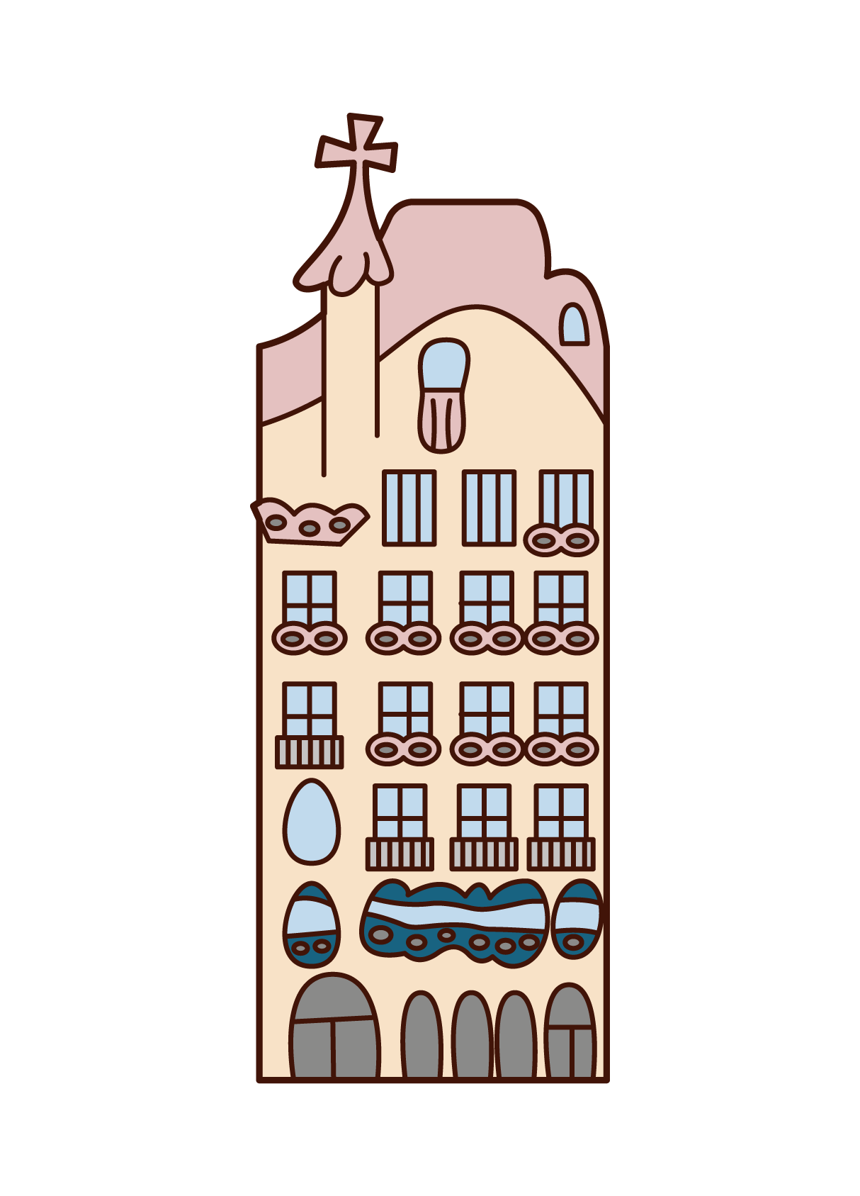 Illustration of Casa Batllo