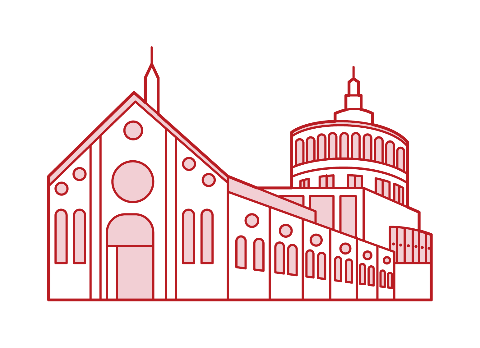 聖瑪麗亞德爾格拉齊教堂插圖