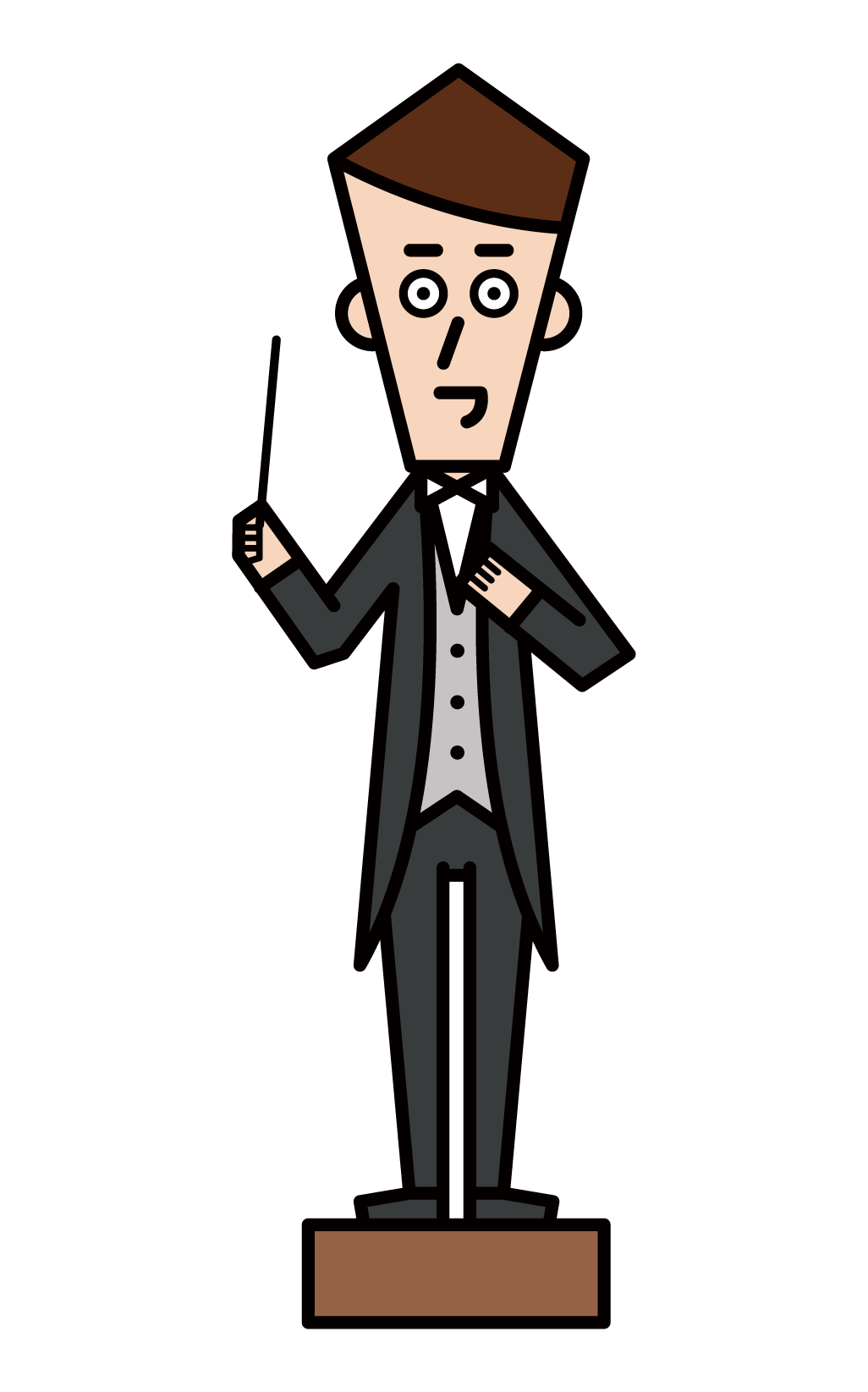 Illustration of a conductor (male)