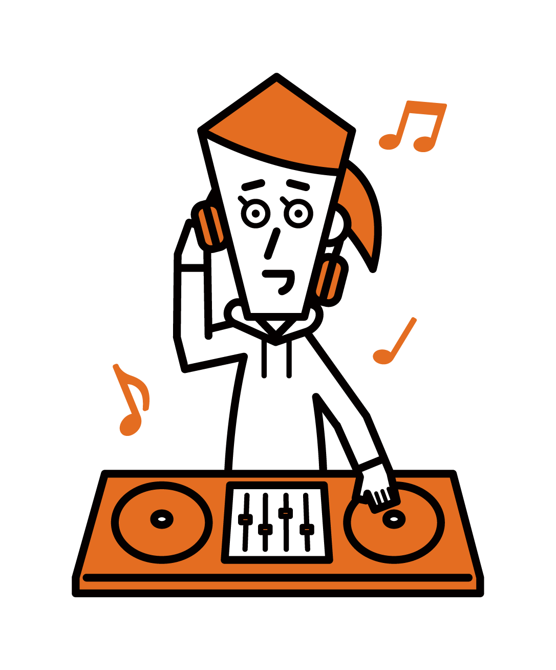 Illustration of DJ (Female)