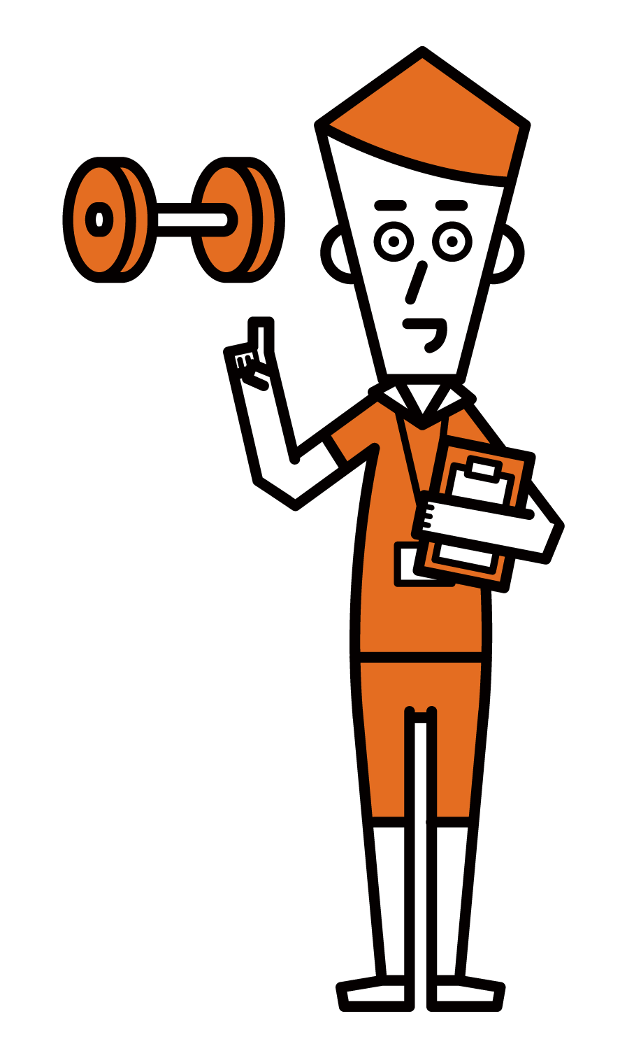 Illustration of sports instructor (male)
