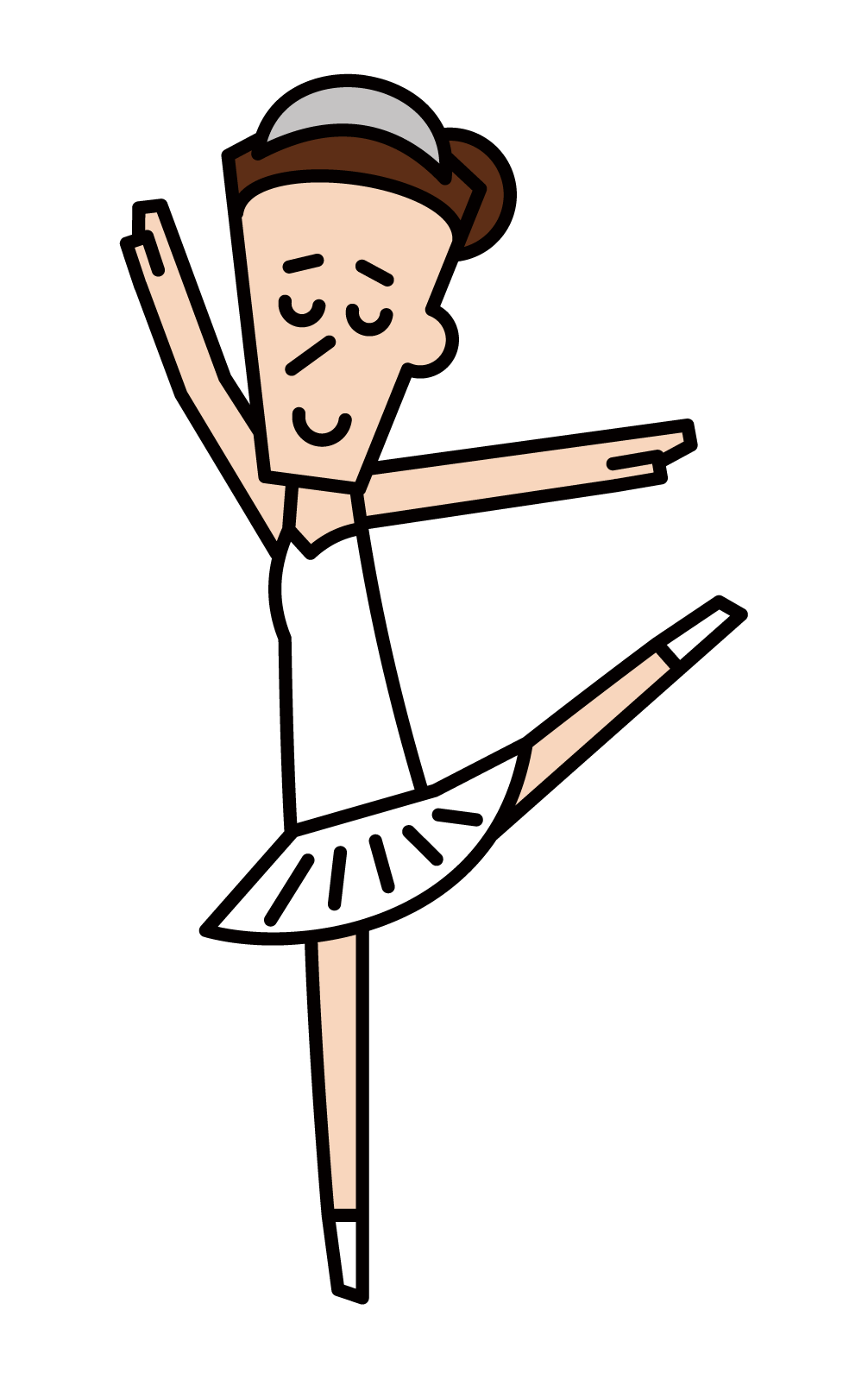 Illustration of a ballerina (female)