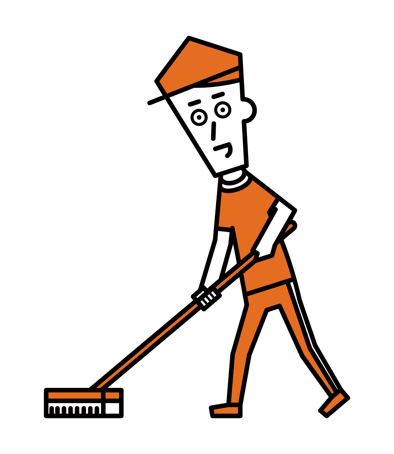 Illustration of the groundkeeper (male)