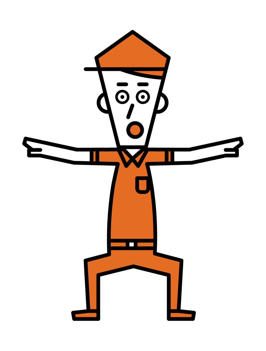 Illustration of a baseball referee (male)