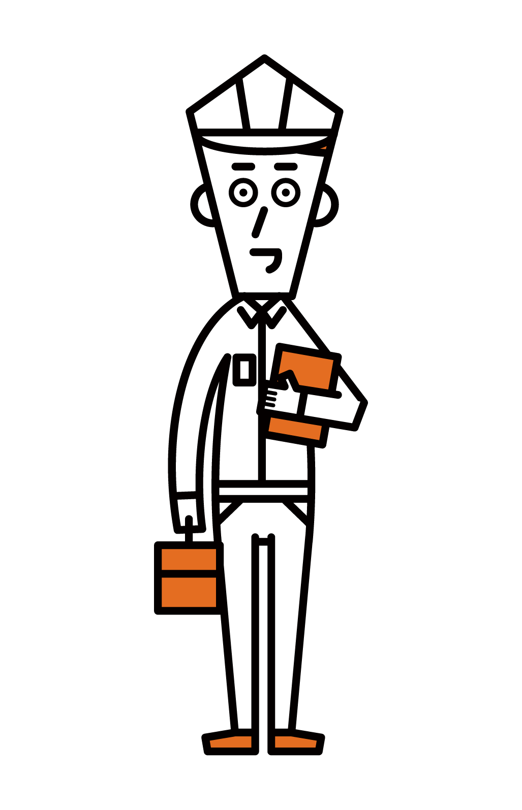 Illustration of a service engineer (male)