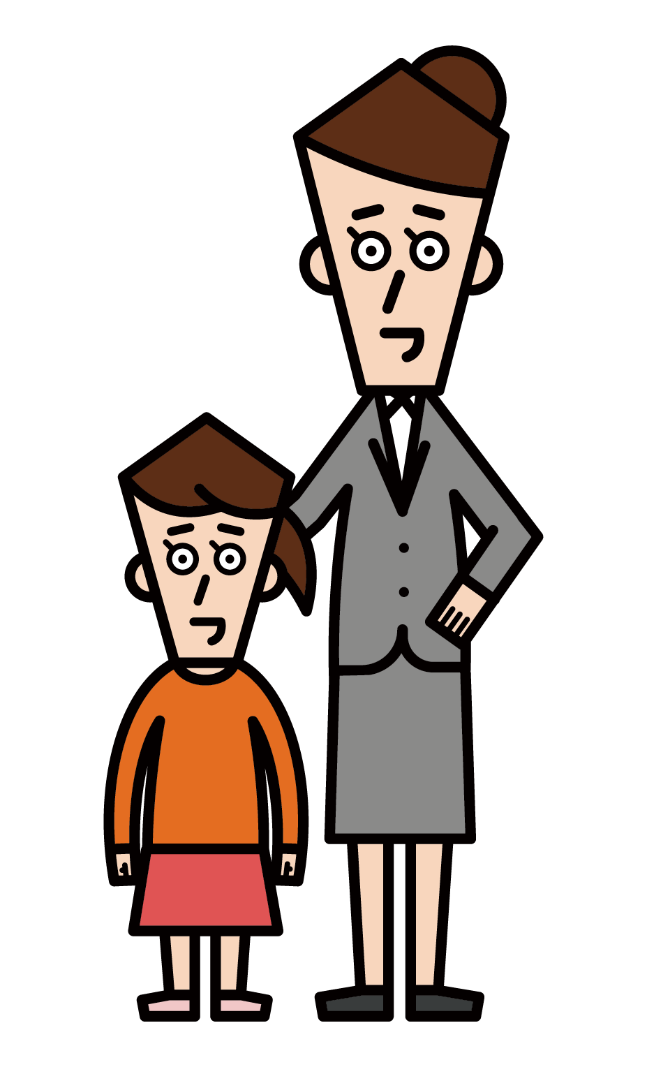 Illustration of a teacher and legal instructor (man)