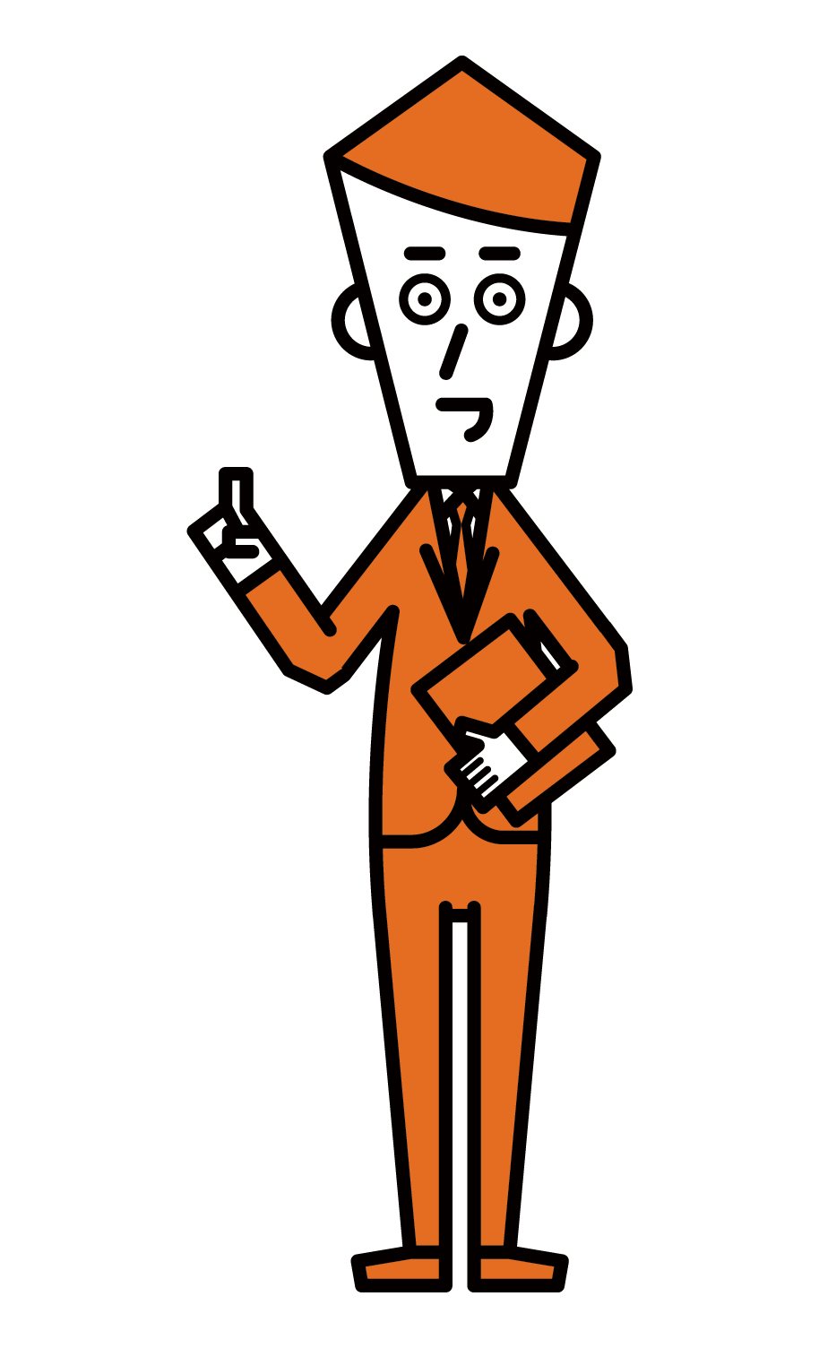 Illustration of sales man