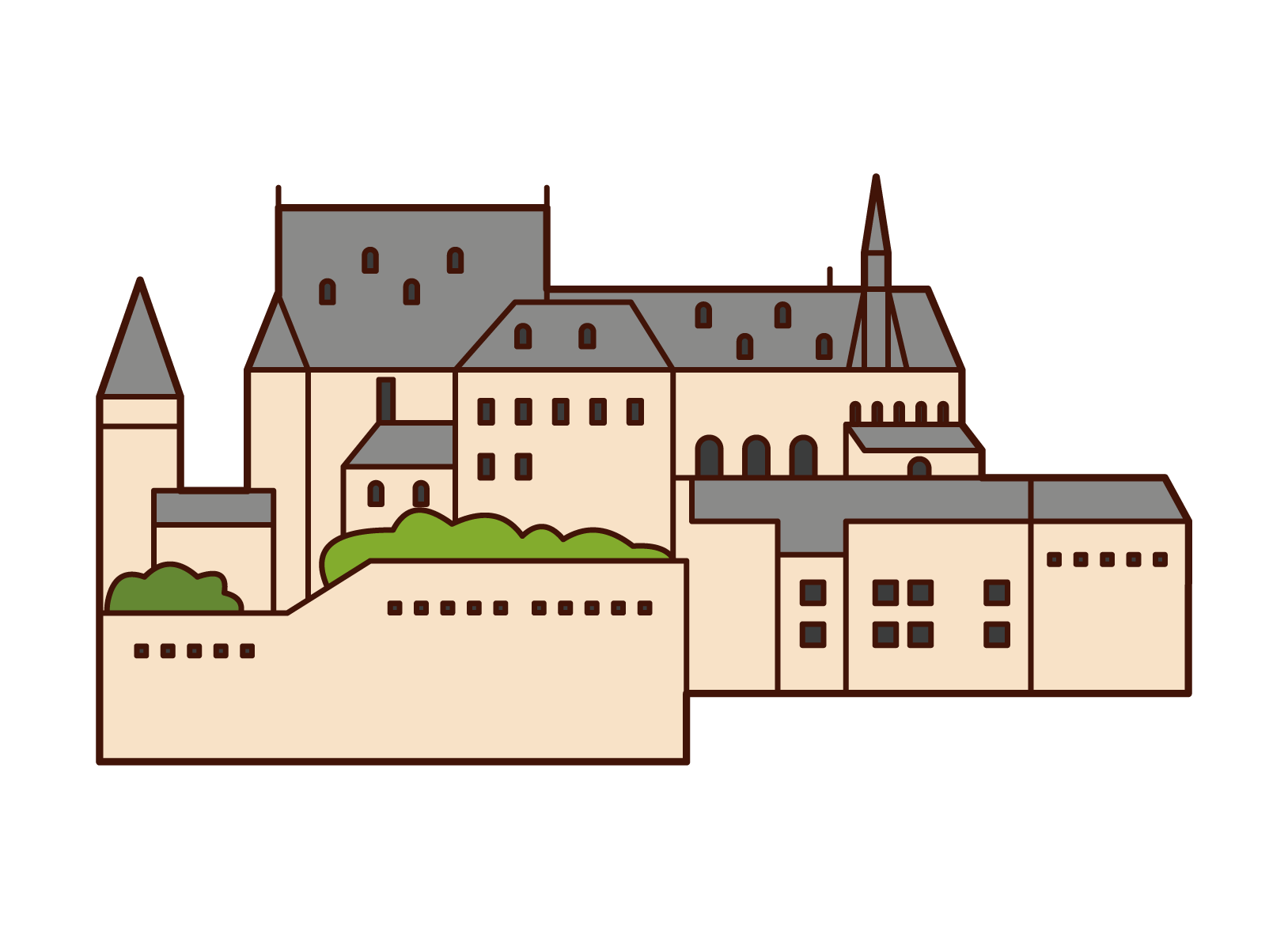 Illustration of St. Gallen's Monastery