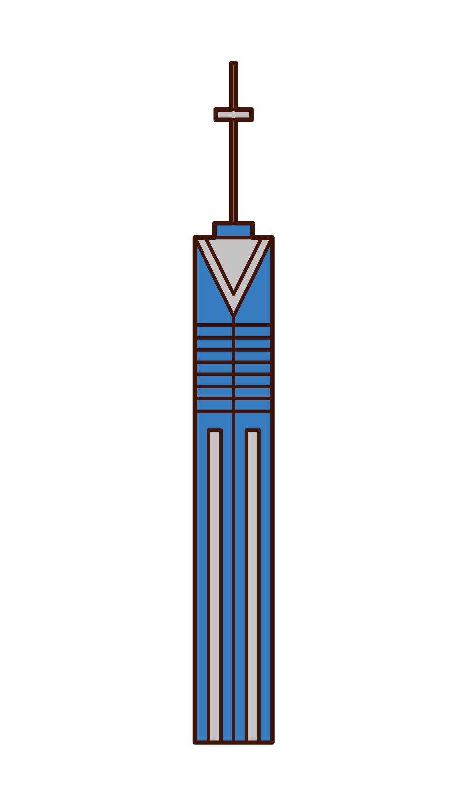 Illustration of Fukuoka Tower