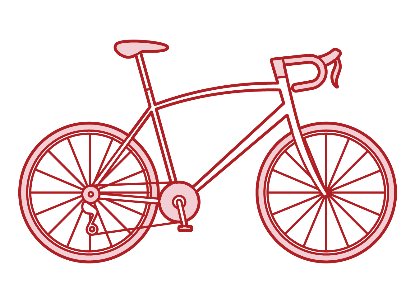 公路自行車插圖