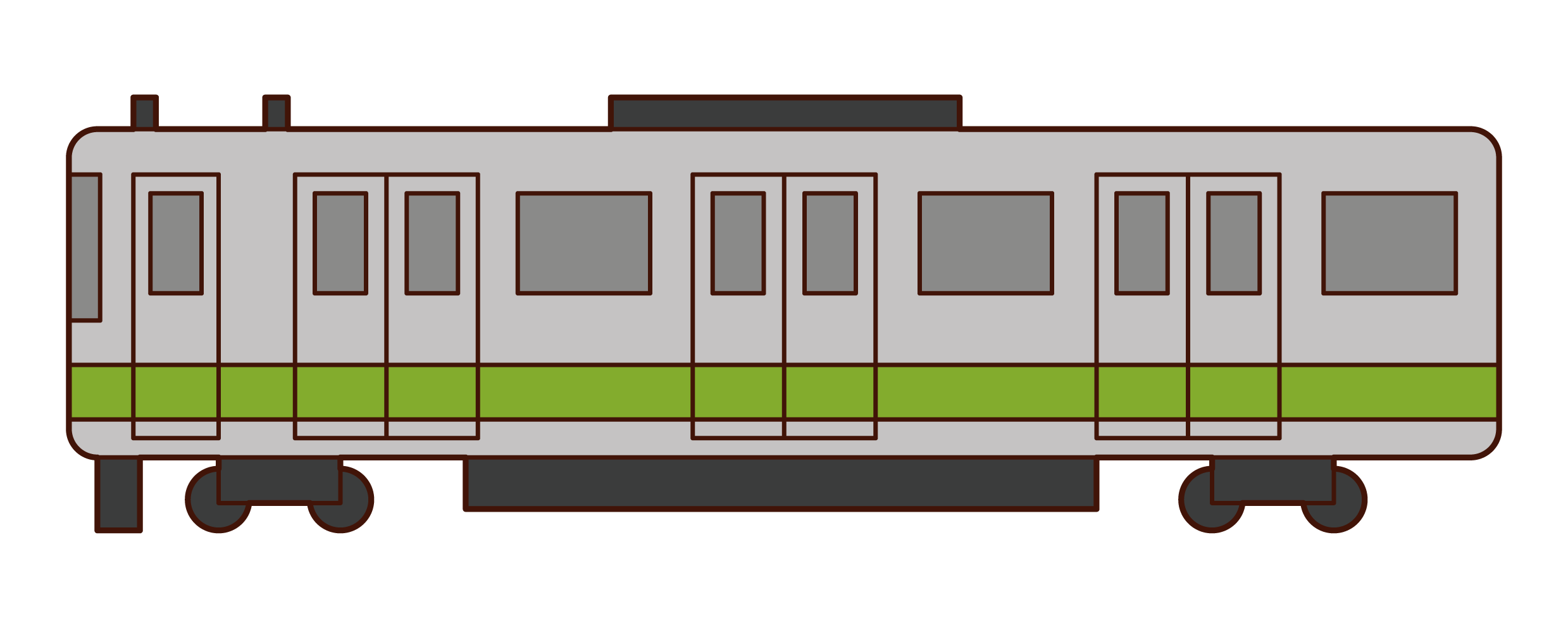 電車のイラスト フリーイラスト素材集 Kukukeke