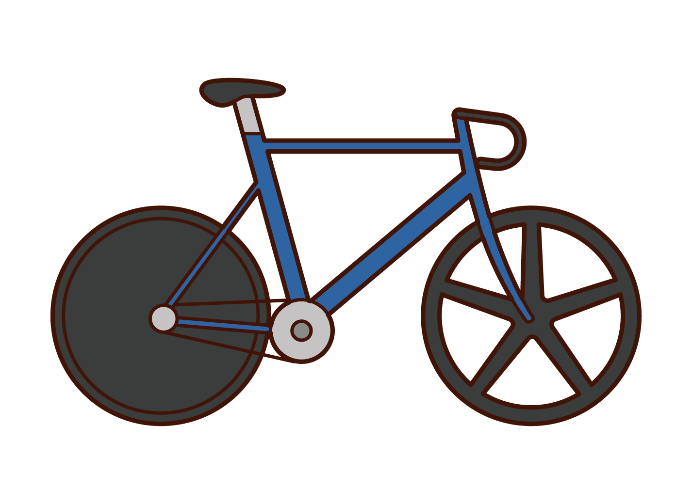 Illustration of a road bike