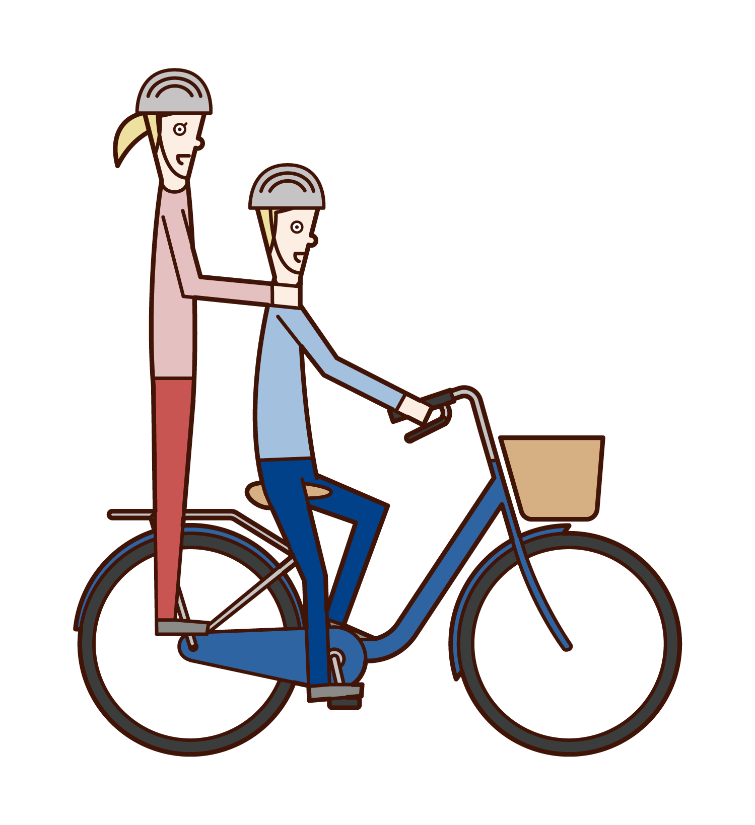 騎自行車的人的插圖