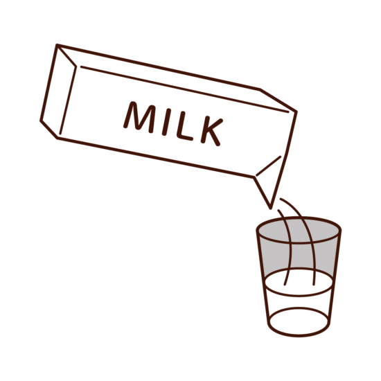 瓶に入ったミルクのイラスト フリーイラスト素材 Kukukeke ククケケ