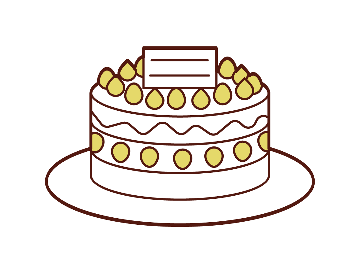 生日蛋糕插圖