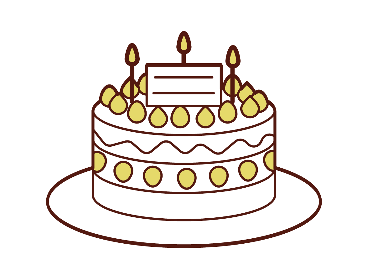 生日蛋糕插圖