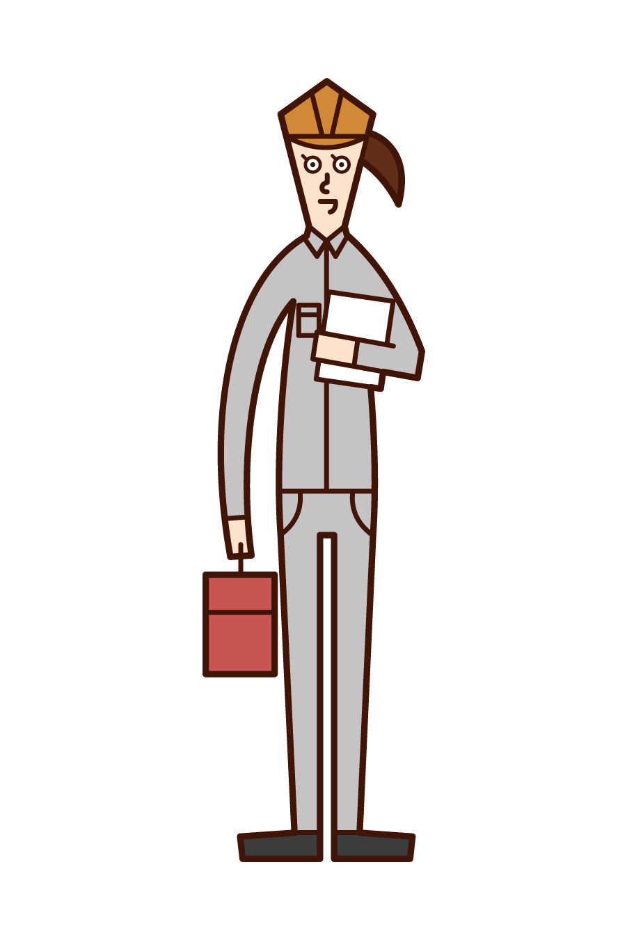 サービスエンジニア 女性 のイラスト フリーイラスト素材 Kukukeke ククケケ