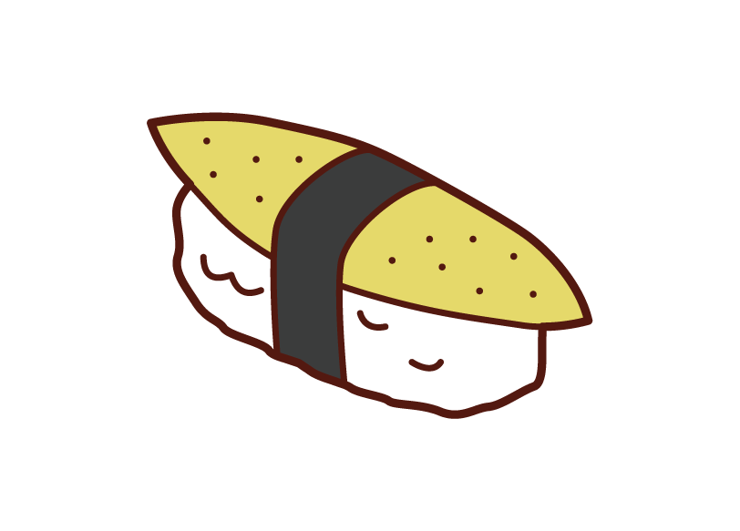 うなぎのお寿司のイラスト