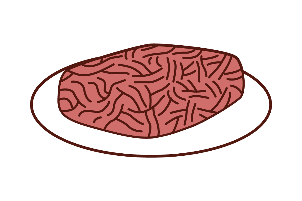 Illustration of ground meat
