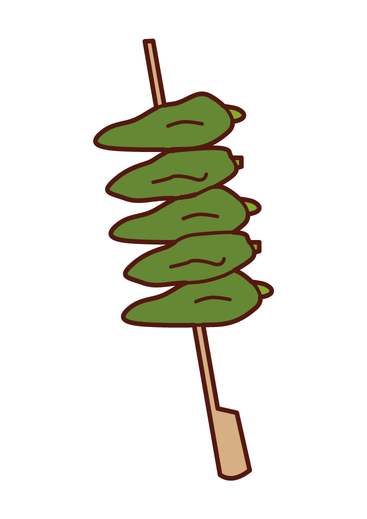 Illustration of Rencon's skewer cutlet