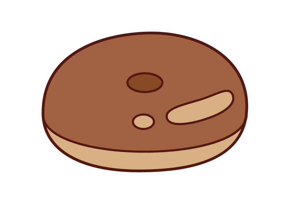 Illustration of bread with butter