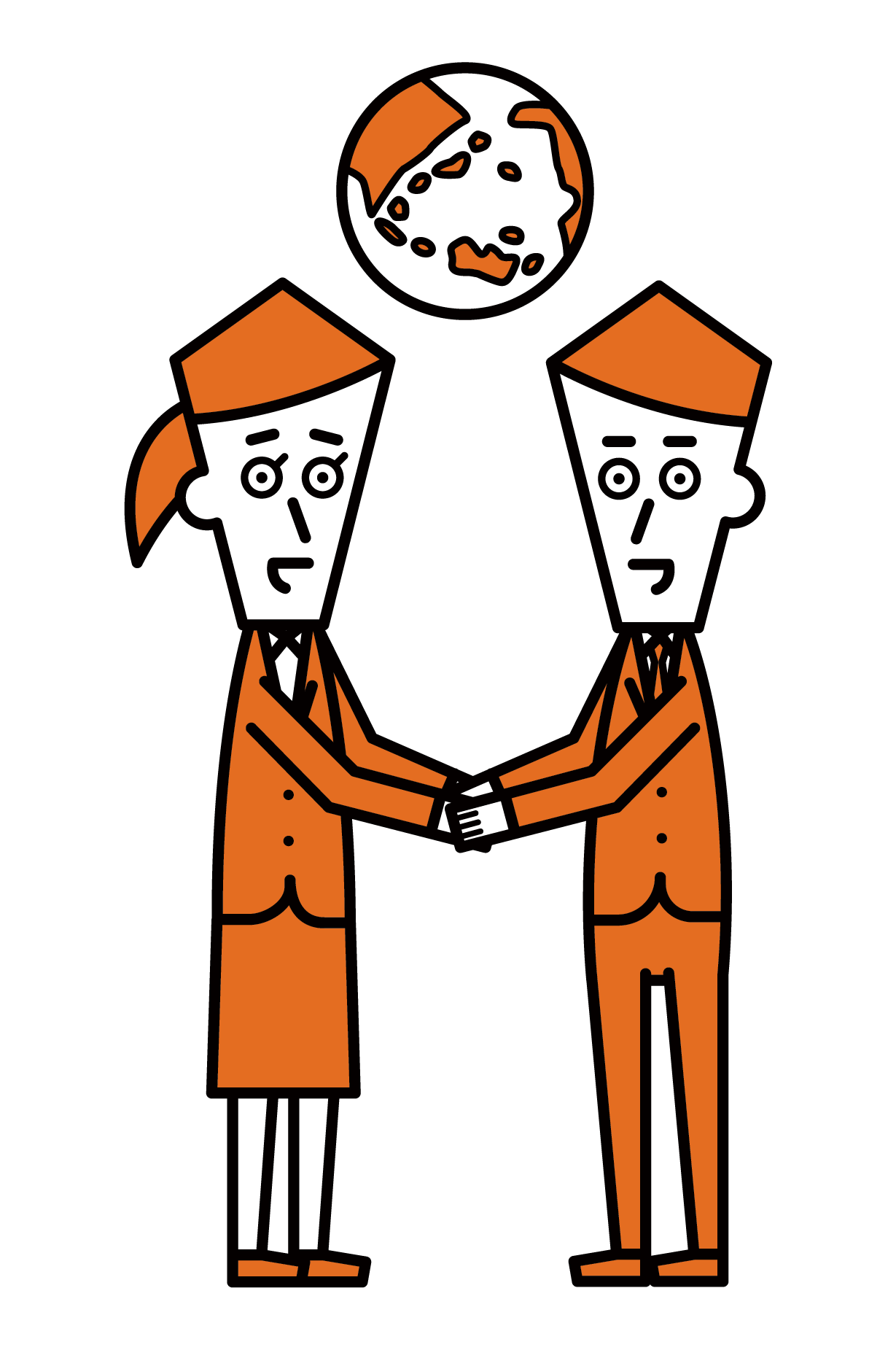 Illustration of diplomats and UNITED NATIONS officials